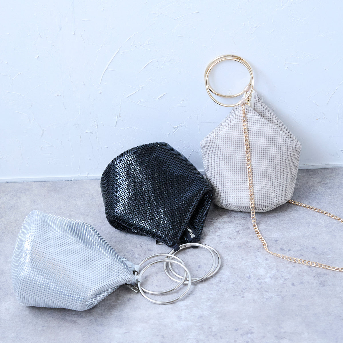 Metal Mesh Ring Handle Bag - Stylish & Durable – Lien lab