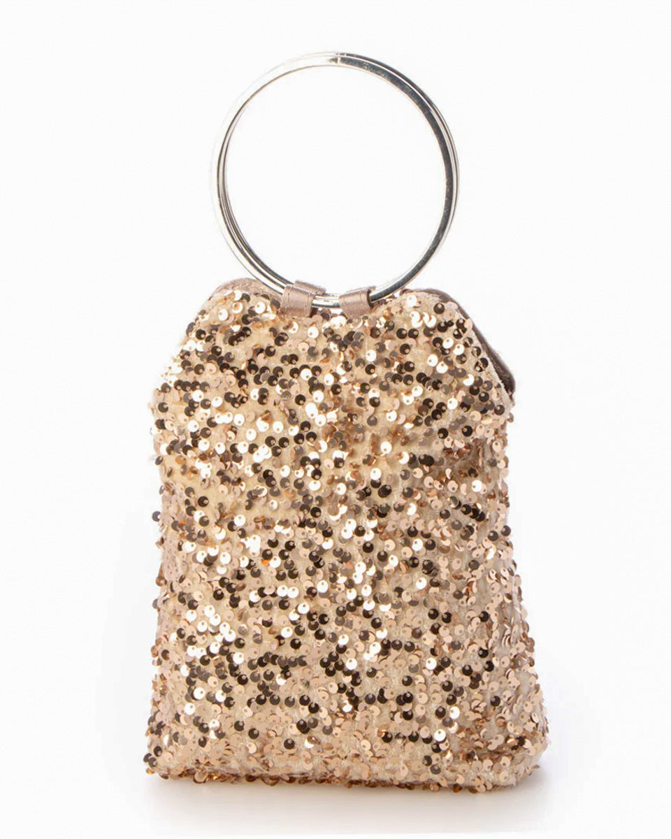 スパンコールリングハンドル2wayショルダーバッグ - &Robu.