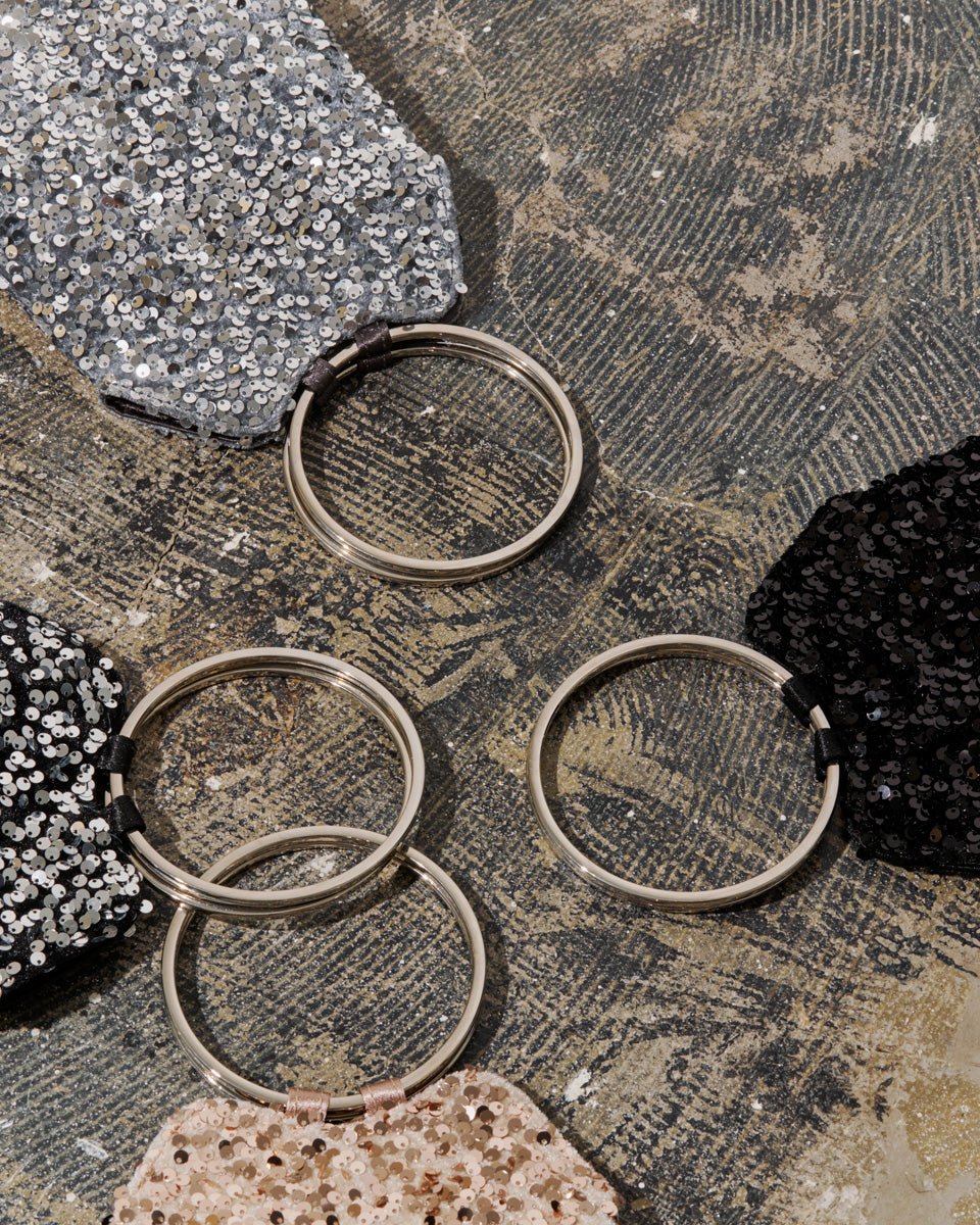 スパンコールリングハンドル2wayショルダーバッグ - &Robu.