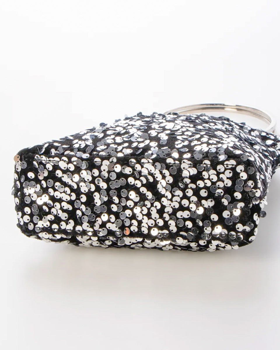 スパンコールリングハンドル2wayショルダーバッグ - &Robu.