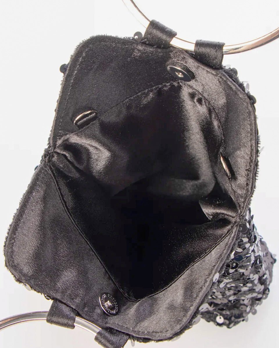 スパンコールリングハンドル2wayショルダーバッグ - &Robu.