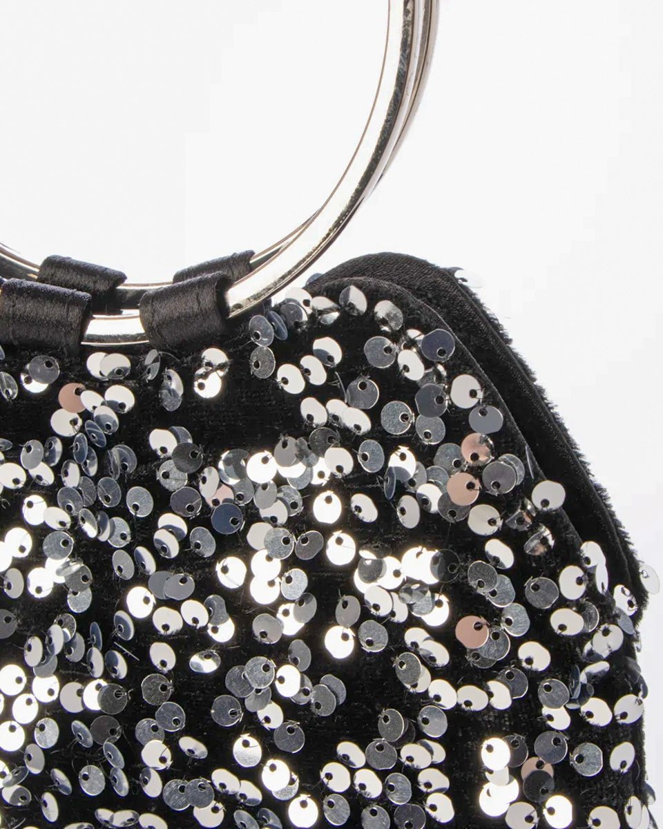 スパンコールリングハンドル2wayショルダーバッグ - &Robu.