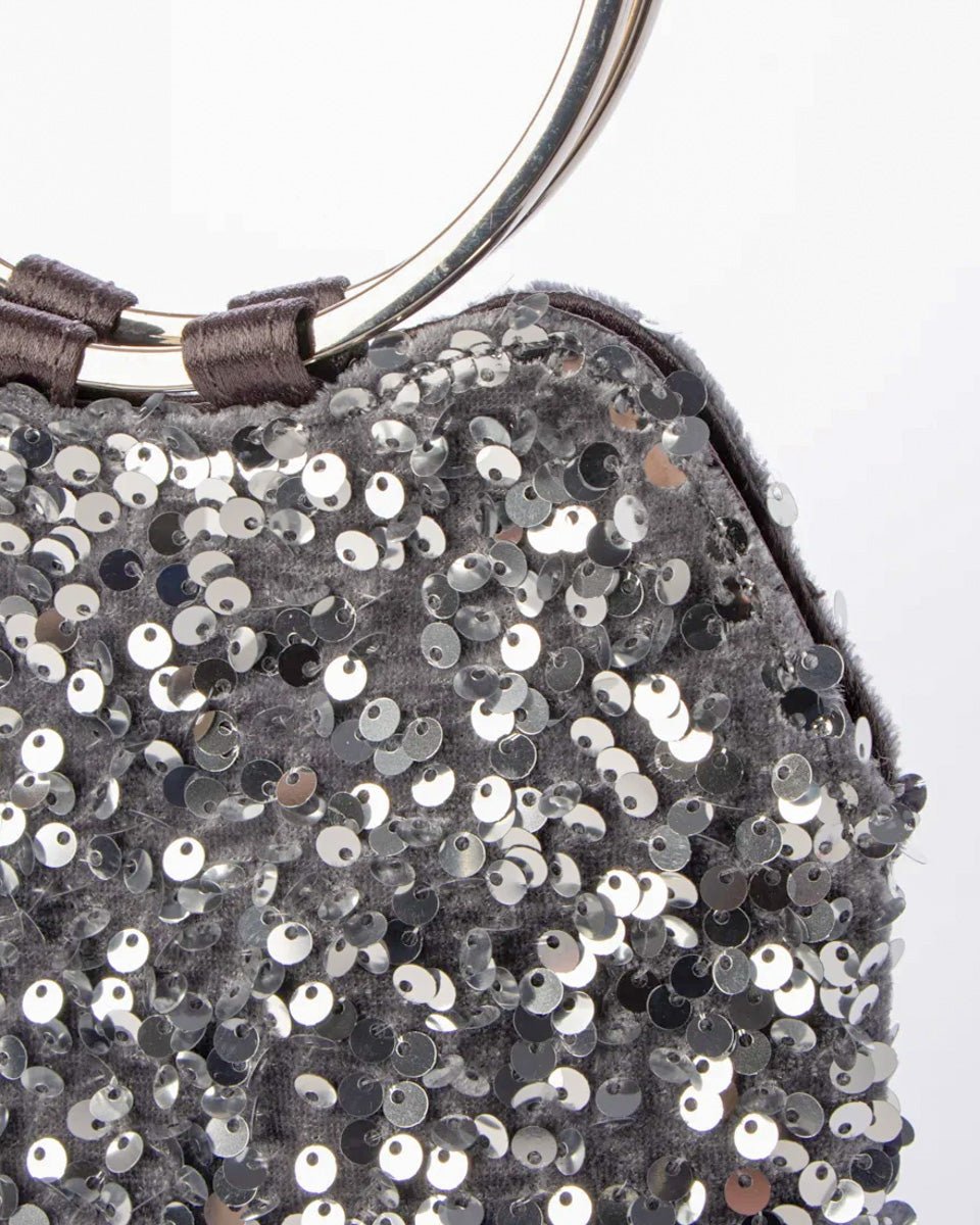 スパンコールリングハンドル2wayショルダーバッグ - &Robu.