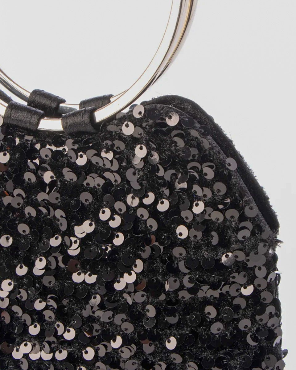 スパンコールリングハンドル2wayショルダーバッグ - &Robu.