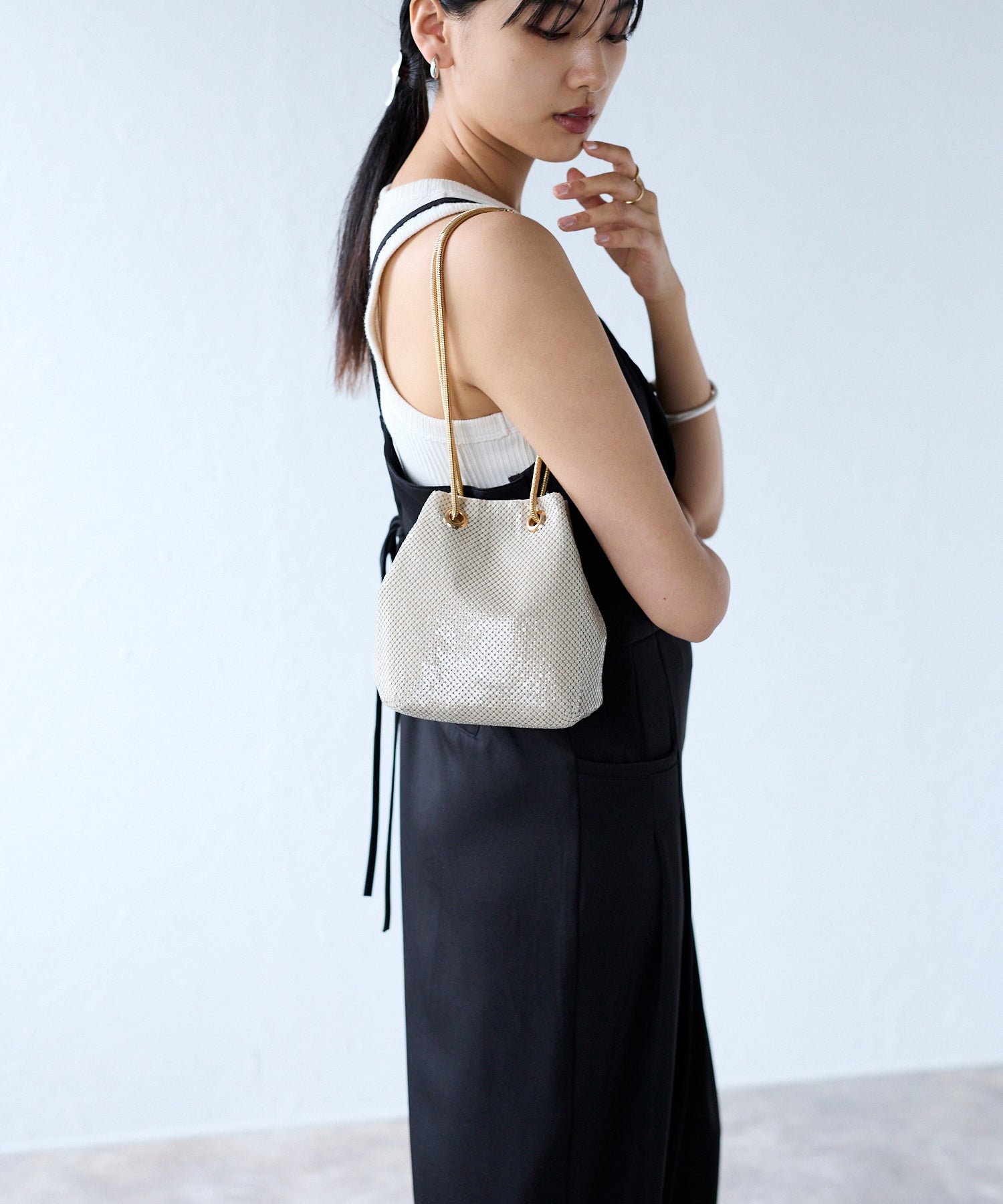  ★ メタルバックル 2WAYショルダーバッグ Mini welise ショルダーバッグ 「welise/ウェライズ」メタルバックル