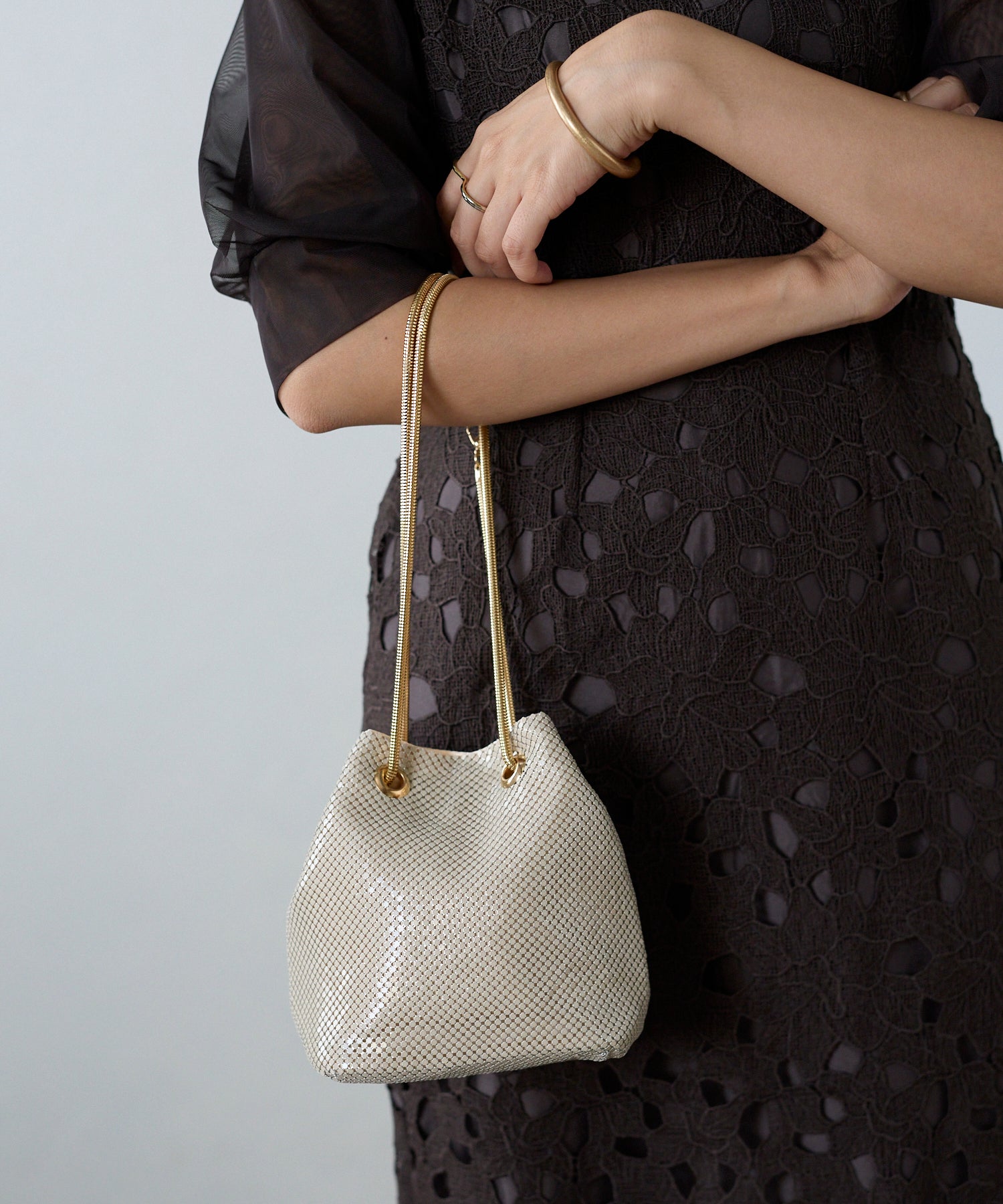 メタルメッシュ 2way ミニバッグ