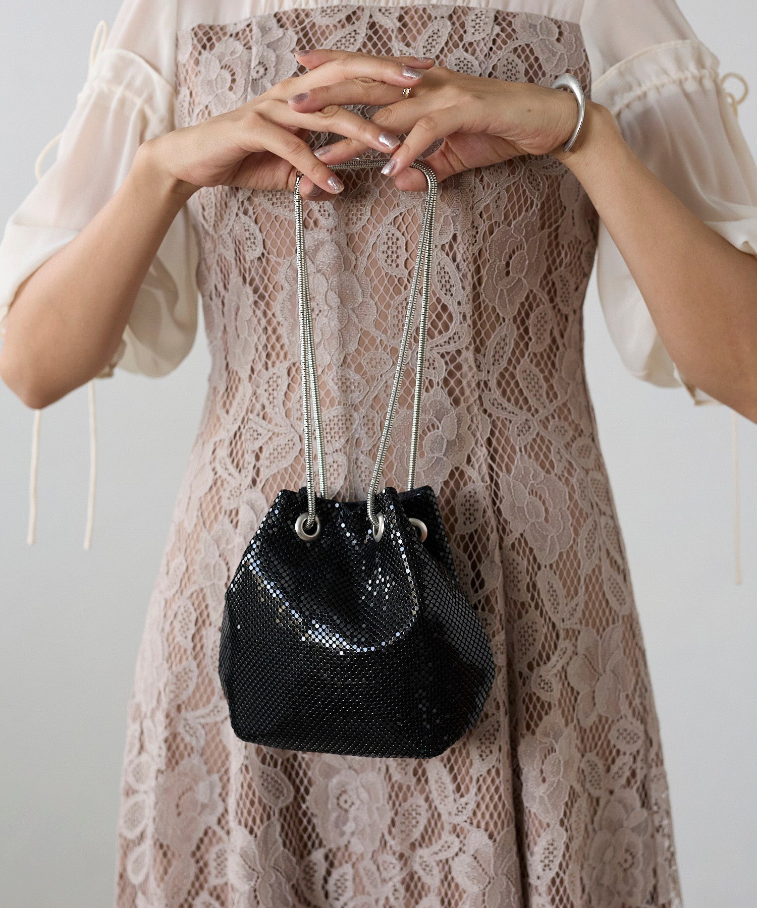 メタルメッシュ 2way ミニバッグ