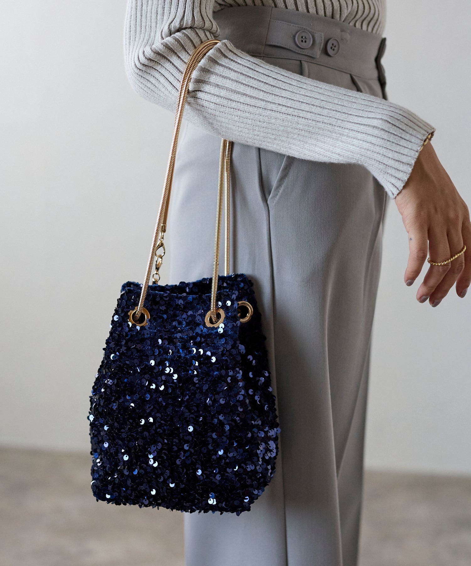 スパンコール 2way バッグ