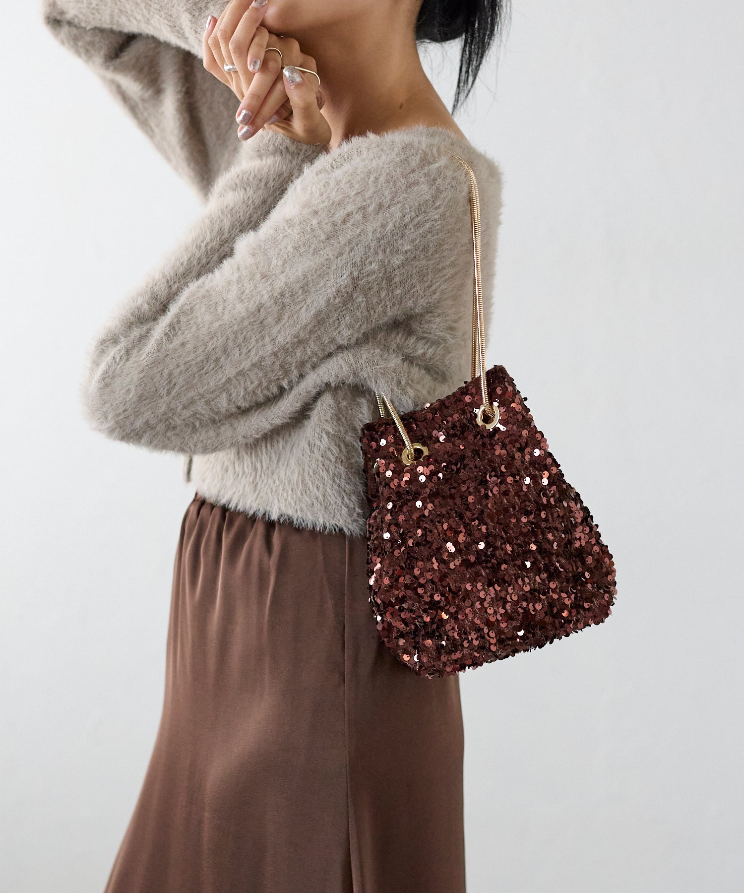 スパンコール 2way バッグ