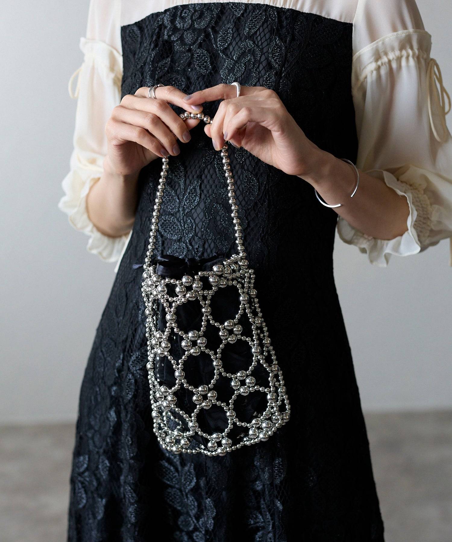 パールビーズ ミニバッグ