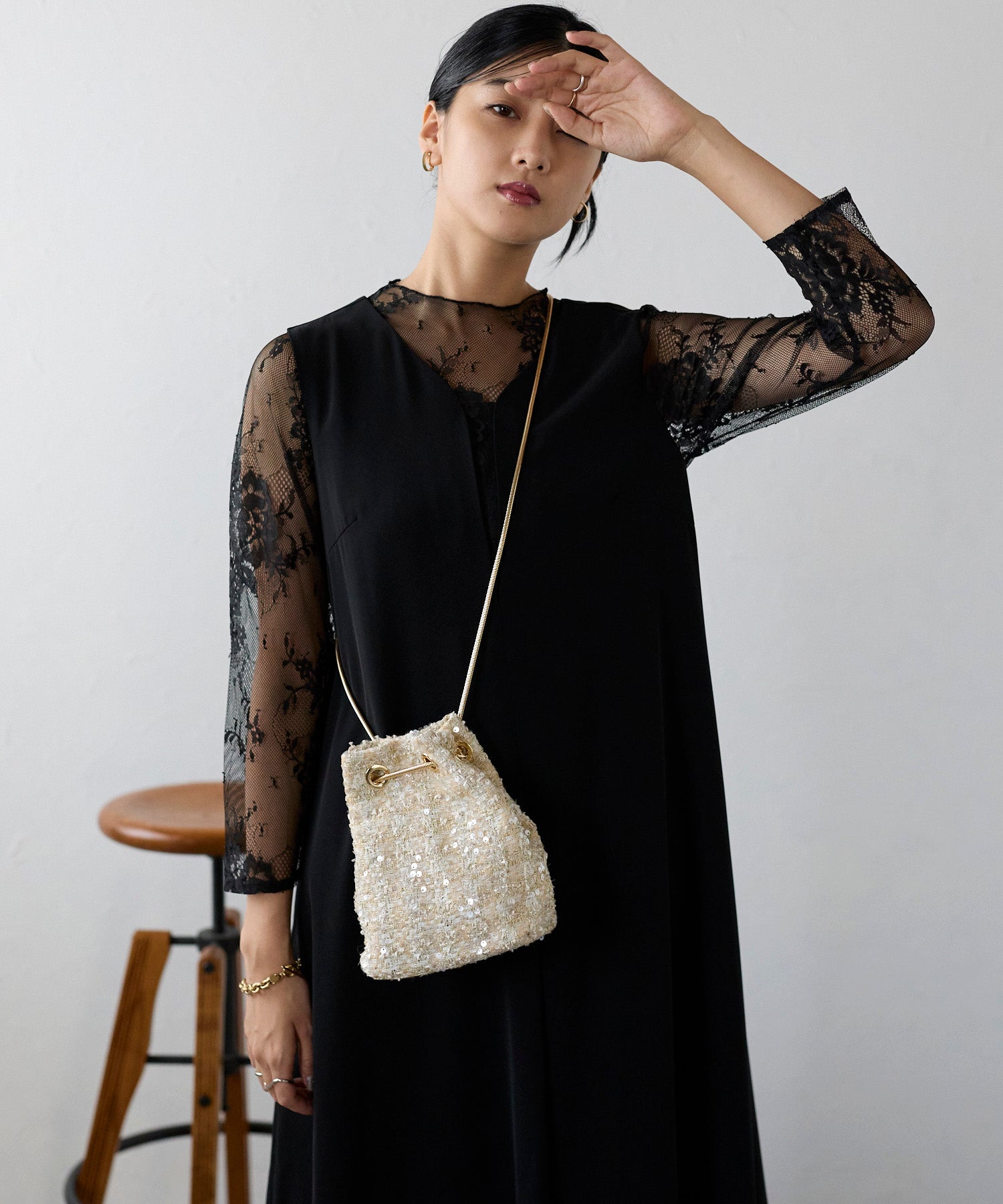 ツイードスパンコールバッグ – Lien lab.