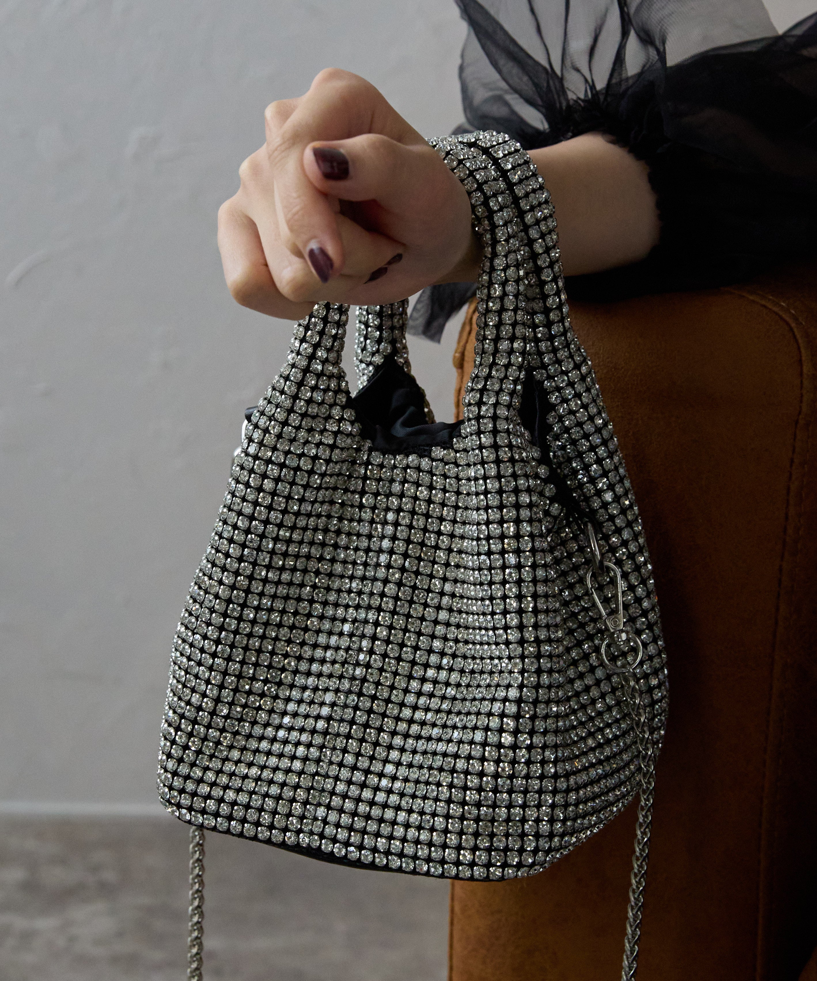 ラインストーン2wayバッグ