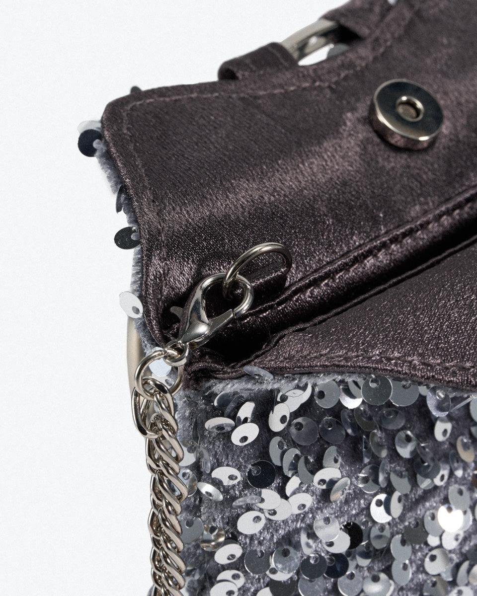 ネイビーゴートレザー バッグ スパンコール 8 Woman マルチカラー レザー バッグ ミニ XBWAPAFL100QRIPZ3L28