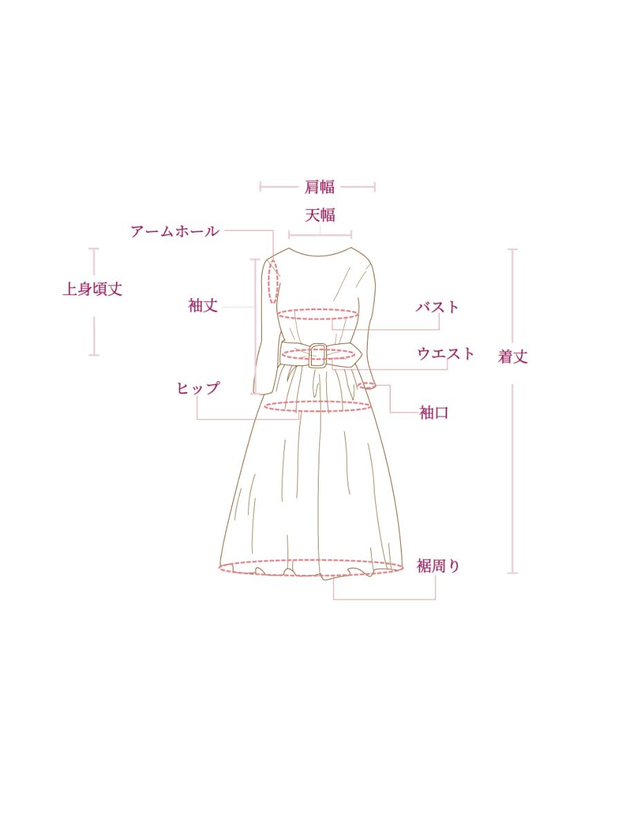 ジャガードレースドレス - &Robu.